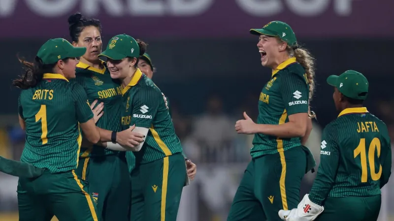 South Africa reach the World Cup final for the first time after defeating England.