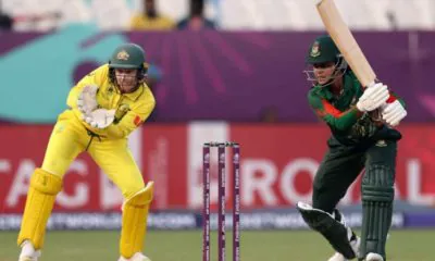 Bangladesh post a total of 198 against Australia, powered by Mostary’s fifty.