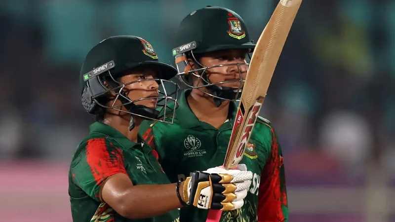 Sobhana Mostari scores Fifty against Australia