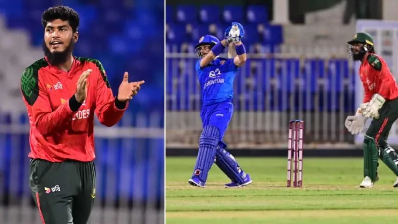 Afghanistan set a challenging target for Bangladesh in the first T20.