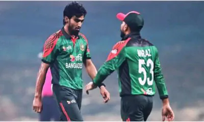 মিরাজ ও সাকিব।