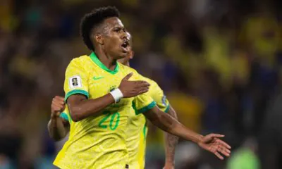 Brazil strike twice in the first half against South Korea.