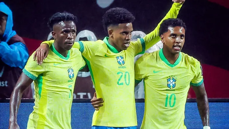 Estevão and Rodrygo’s double strike powers Brazil to a big win.