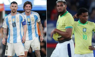 Argentina climb higher in FIFA rankings, Brazil slip back again.
