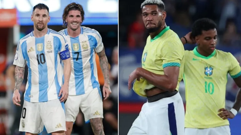 Argentina climb higher in FIFA rankings, Brazil slip back again.