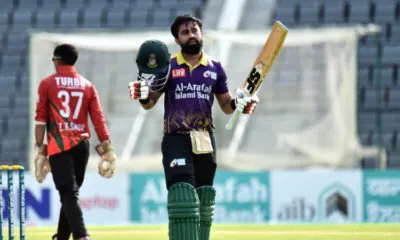 Shadman’s maiden T20 century powers Dhaka to a big win.