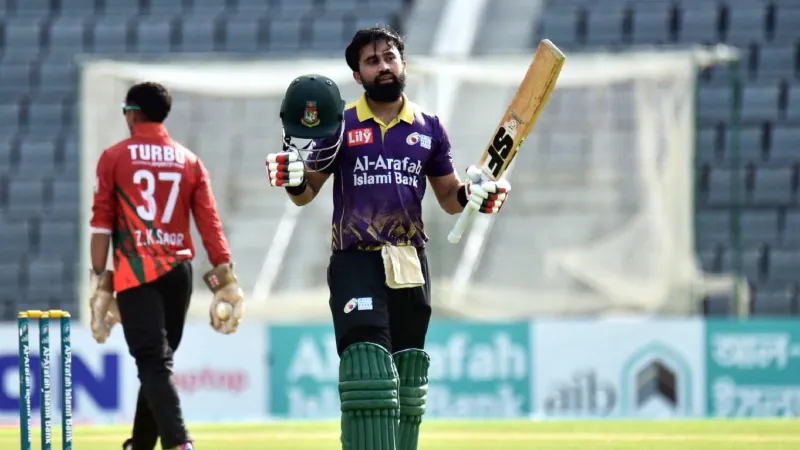 Shadman’s maiden T20 century powers Dhaka to a big win.