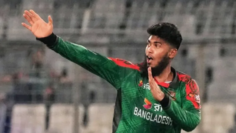 Rishad sets multiple records with a six-wicket haul.