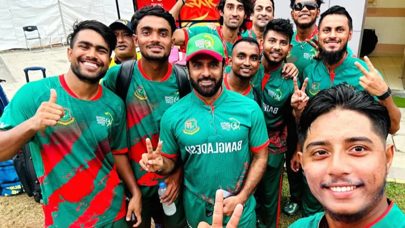 Bangladesh team in Hong Kong Sixes