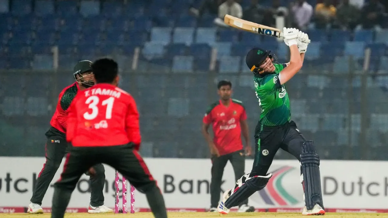 Ireland set a challenging target for Bangladesh in the first T20.