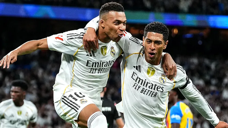 Kyllian Mbappe and Jude Bellingham in Real Madrid