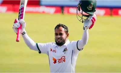 Mushfiqur Rahim in his 100 test match century