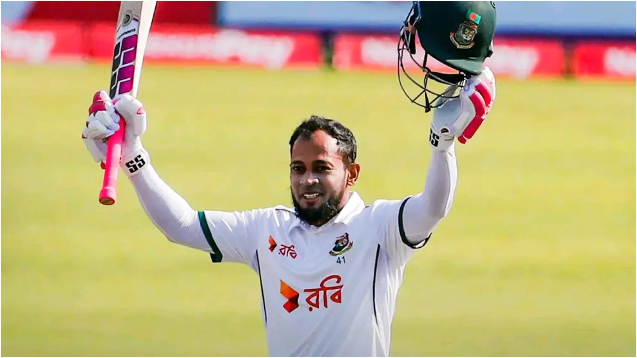 Mushfiqur Rahim in his 100 test match century