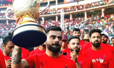 RCB trophy event in Bengaluru with Virat Kohli and others