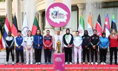 The Chief Adviser unveiled the trophy of the Women's Kabaddi World Cup.