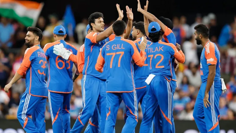 India take lead in T20 series with win over Australia.