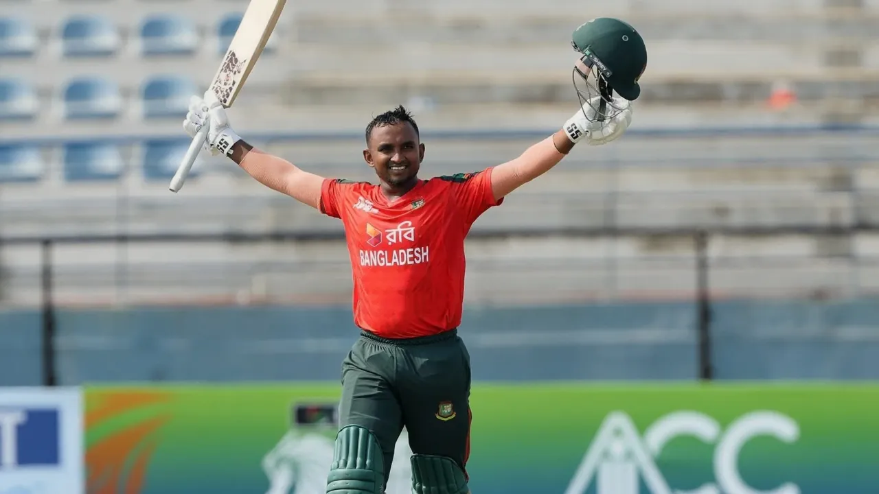 Habibur’s record-breaking century gives Bangladesh a flying start in the Asia Cup.