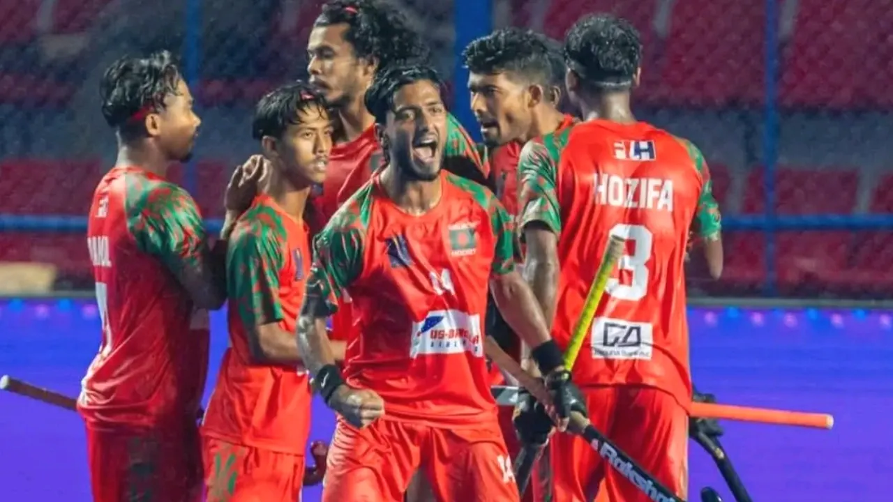 Bangladesh U21 Hockey team win
