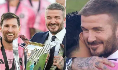 David Beckham and messi