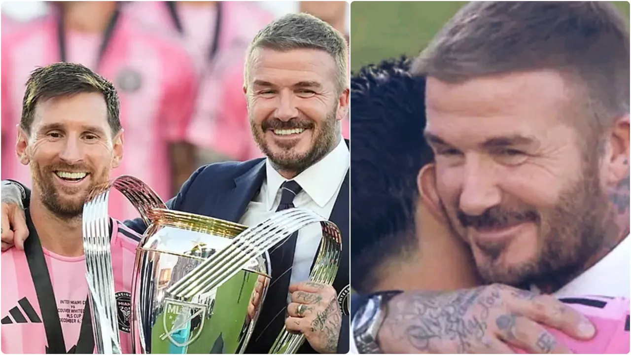 David Beckham and messi
