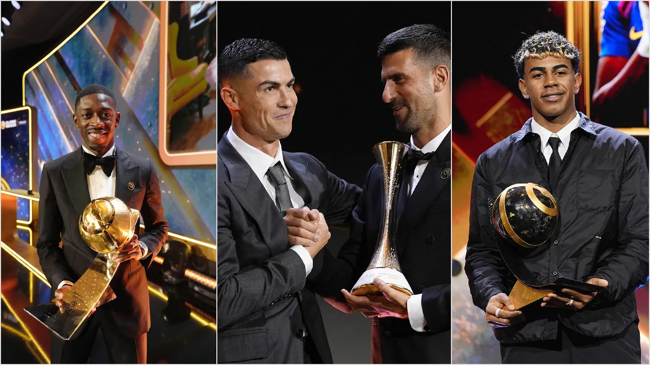 Globe Soccer Awards 2025, dembele, ronaldo and yamal