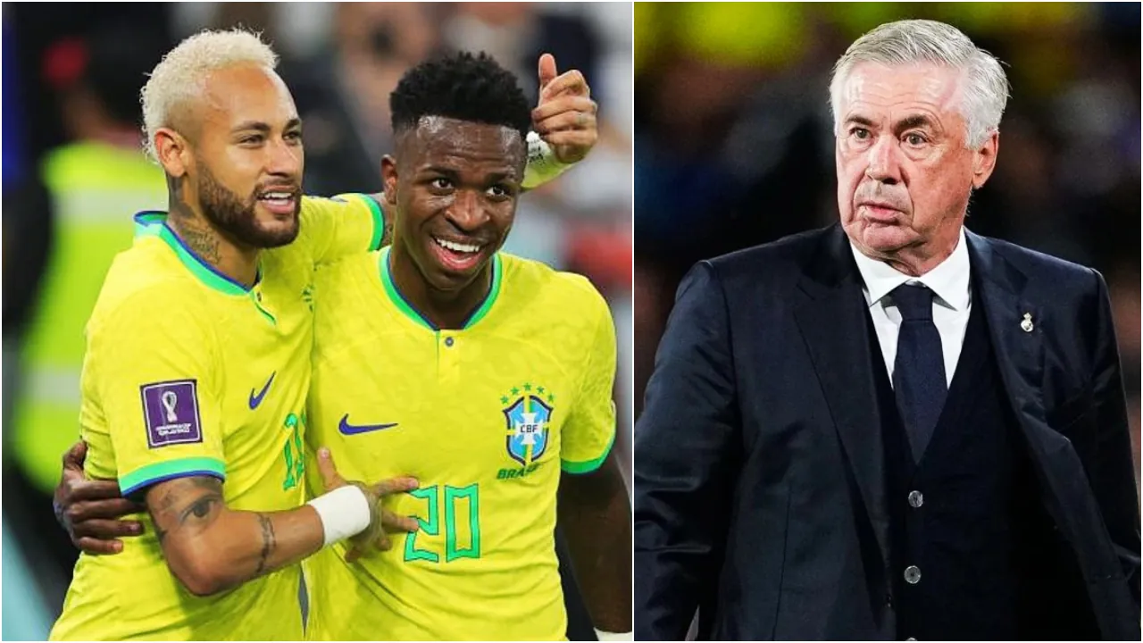 Neymar, Vini and brazilian coach