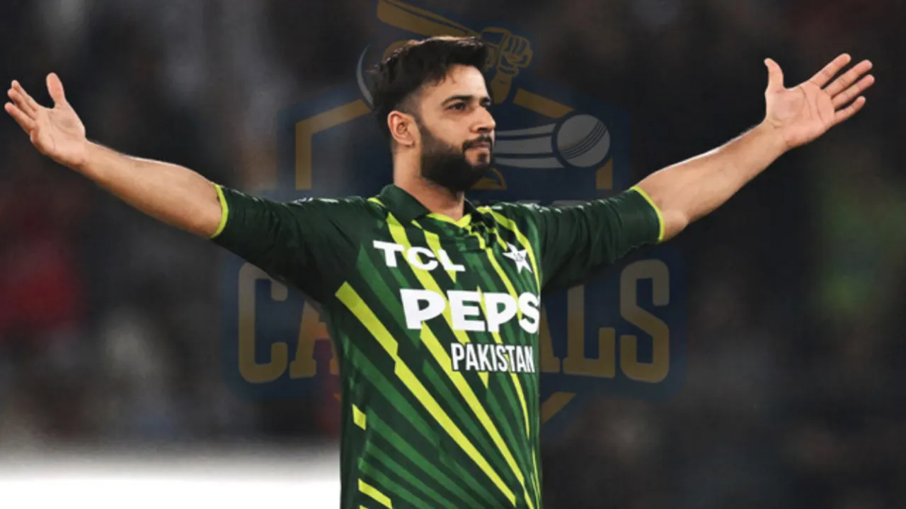 Pakistani Imad Wasim in Dhala Capitals