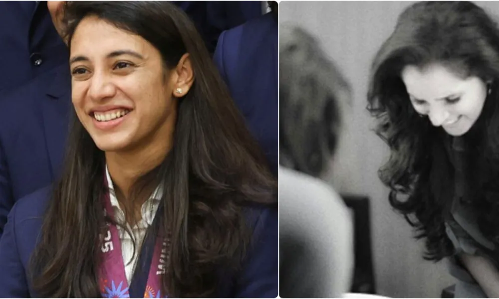 Smriti Mandhana and Tennis star Sania Mirza