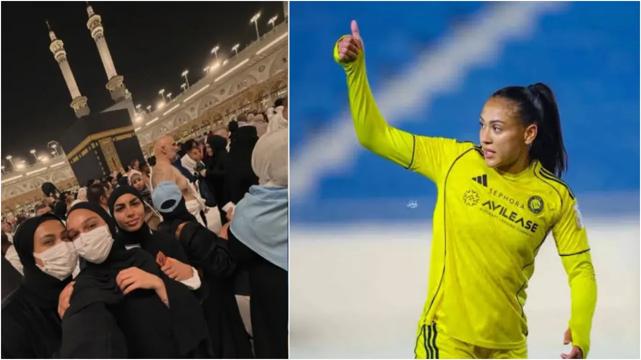 Brazilian footballer Kathleen Souza has embraced Islam and performed Umrah