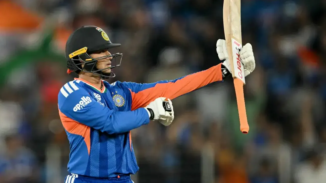 Abhishek Sharma gets his fifty