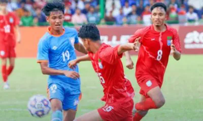 Bangladesh draw 1–1 with India.