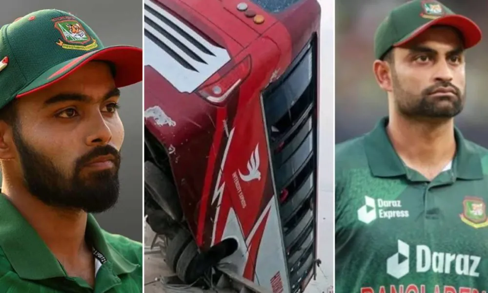 Passenger bus in river_ Tamim and Hridoy express grief over the casualties