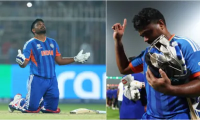 Sanju Samson celebrates a match-winning knock