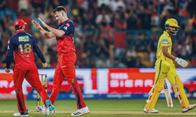 Bengaluru secure their second win as Chennai suffer a third straight defeat.