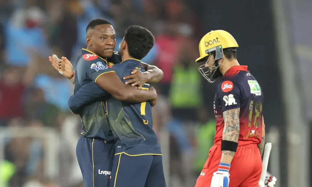 Gujarat secure their fifth win by defeating Bengaluru.