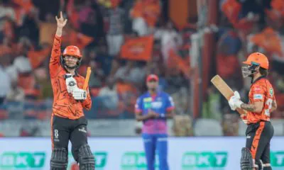 Hyderabad secure a third straight win by defeating Delhi, powered by Abhishek’s century.