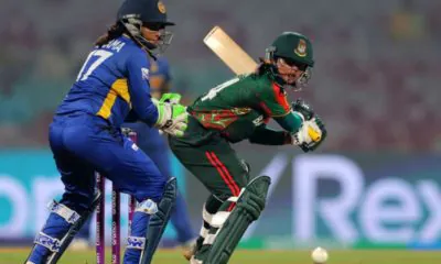 Sharmin receives good news after playing a match-winning innings against Sri Lanka.