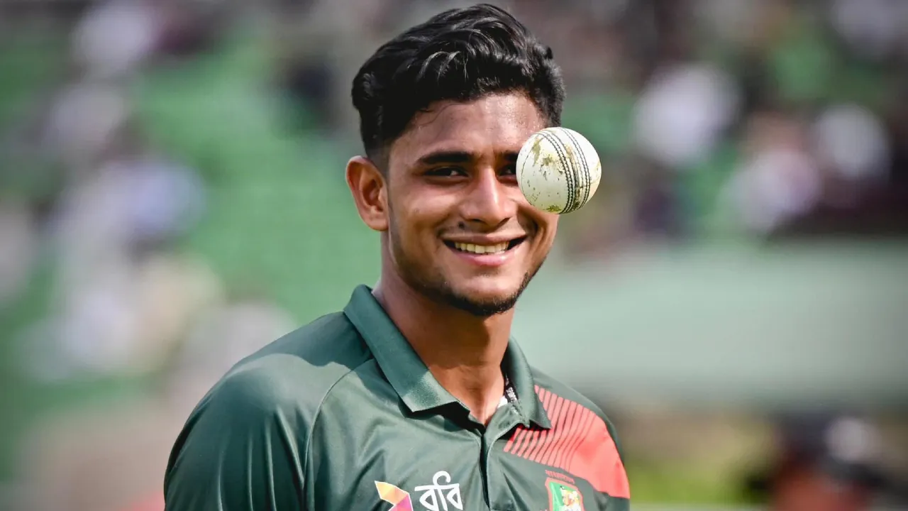 Nahid Rana wins the ICC Men’s Player of the April award.