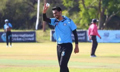 World record in international T20s: six wickets for just two runs.